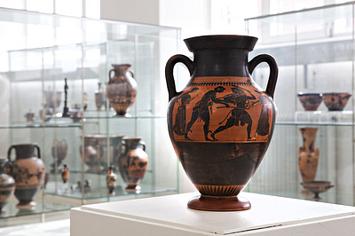 Greek vases in the museum: Collection of antiques in the Kunsthalle Kiel. (photo: Museum)