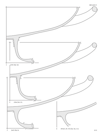 Profile drawings of Attic drinking bowls on a CVA supplement (figure CVA 98)