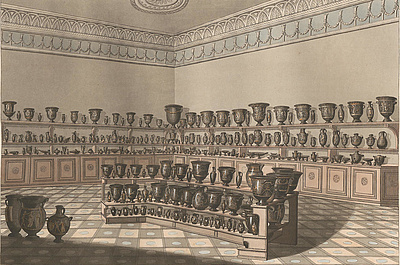 Eine Sammlung im frühen 19. Jahrhundert: Griechische Vasen als Kunstobjekte (nach Laborde, Collection Lamberg, 1813, Tafel 1)